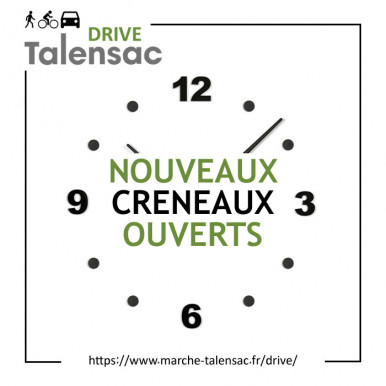 Nouveaux créneaux horaires ouverts sur TADDLE