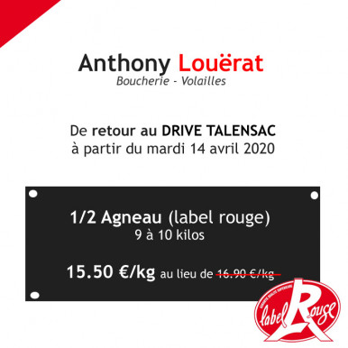 Anthony Louërat de retour au DRIVE du marché