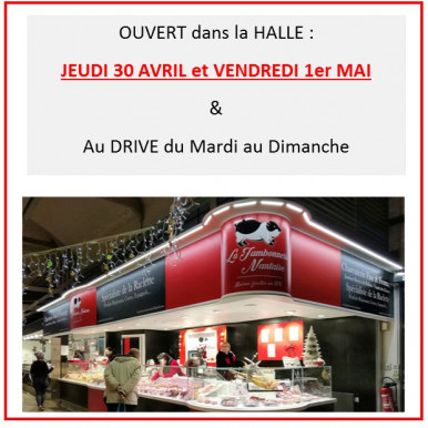 JOURS D'OUVERTURE 