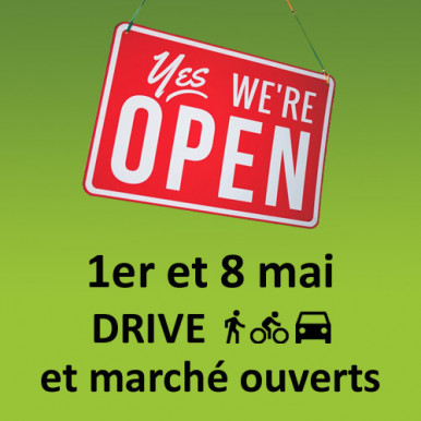 Drive Talensac et marché ouverts les 1er et 8 mai