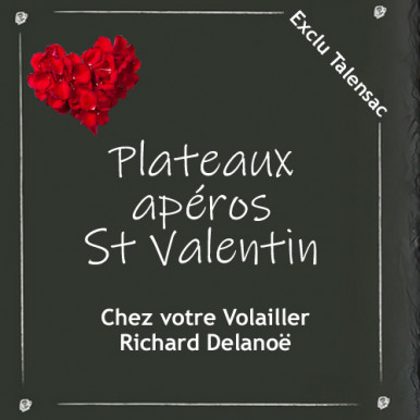 Plateaux apéro St Valentin